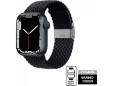 Splétaný řemínek Crong Crong Wave Band pro Apple Watch 42/44/45 mm grafit