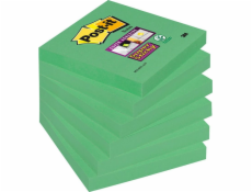 Post-it Sticky notes POST-IT Super Sticky (654-6SS-AW), 76x76mm, 1x90 listů, zelená