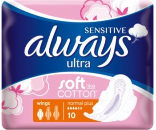 Always Ultra Normal Plus Sensitive 10 ks.