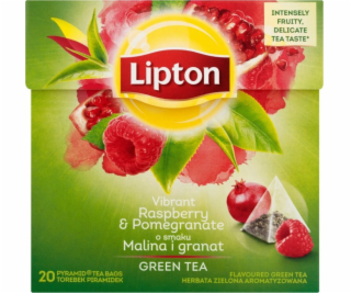 Lipton Green Tea zelený čaj Malina a granátové jablko 20 ...