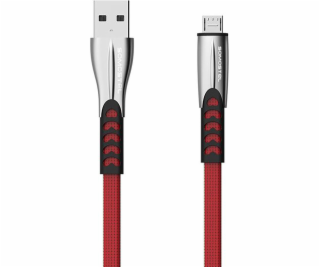 Somostel USB-A - microUSB USB kabel 1 m červený (25702)