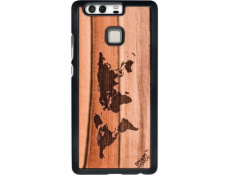 SmartWoods Case Wooden Map Case pro Huawei P9