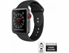 Kapalný řemínek Crong Crong – Řemínek Apple Watch 38/40 mm (černý)