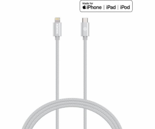 Kanex USB-C – Lightning kabel 1,2 m stříbrný (36321-uniw)