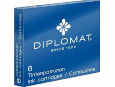 Inkoustové kazety Diplomat Blue, 6 kusů