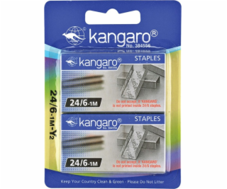 Kangaro Staples KANGARO, No. 24/6,2x1000 ks, blistr