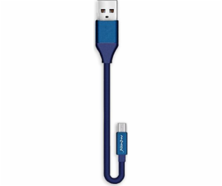 Nafumi USB-A - microUSB kabel 0,3 m Modrý (25906)