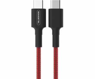 Somostel USB-C - USB-C USB kabel 1 m červený (28858)