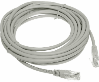 PATCHCORD RJ45/5,0-ŠEDÝ 5m