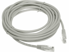 PATCHCORD RJ45/5,0-ŠEDÝ 5m