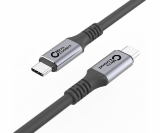 MicroConnect USB kabel USB-C – USB-C 2 m černo-stříbrný (...