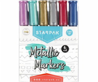 Starpak MARKER METALC 6KOL OKR STK WB 12/72