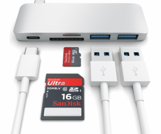 Satechi USB HUB 1x SD 1x USB-C 1x microSD + 2x USB-A 3.0 ...