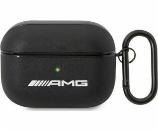 Kožené velké logo Mercedes AMG – pouzdro AirPods Pro (černé)