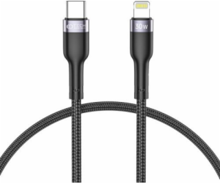 Tech-Protect USB-C – Lightning kabel 0,25 m černý (THP1597)