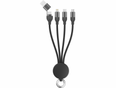 USB 2GO 2GO USB / Typ C Ladekabel All in One černý kabel 15 cm