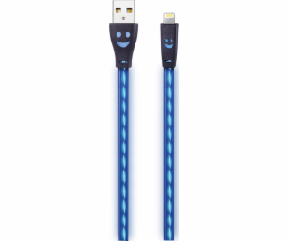 USB kabel 2GO 2GO USB Ladekabel sw mit blauer LED-Beleuch...