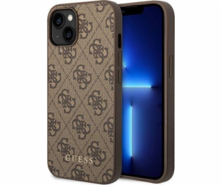 Kovové zlaté logo Guess Guess 4G – púzdro na iPhone 14 (h...