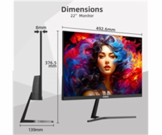 CHiQ 22  UltraSlim monitor 22F650 FHD, 100 Hz, Frameless,...