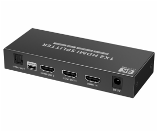 PremiumCord HDMI 2.1 splitter 1-2 porty, 8K@60hz, 4K@120H...