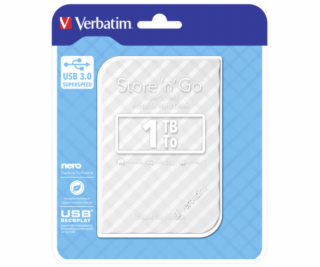 Verbatim Store n Go 2,5      1TB USB 3.0 biela Gen 2