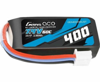 Gens Ace GensAce Batéria 400mAh 7,4V 60C 2S1P JST