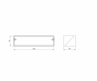 Ventilační manžeta EUROPLAST KV25, 220 x 55 mm