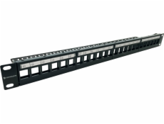 Patch panel Conexpro modulární neosazený 24pozic, 1U