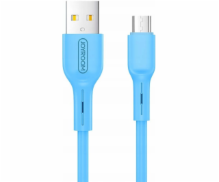 Joyroom USB kábel JOYROOM CABLE FAREBNÝ MICRO 1M MODRÁ, S...