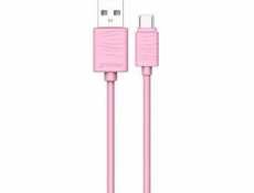 Joyroom USB kabel JOYROOM RYCHLÝ KABEL TYPU C 1M RŮŽOVÝ, JR-S118