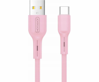 Joyroom USB kabel JOYROOM CABLE BAREVNÝ TYP-C 1M RŮŽOVÁ, ...