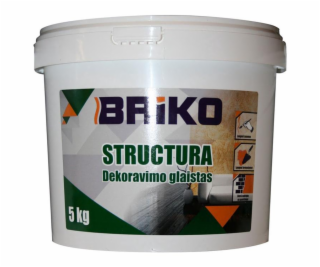 Zdobící tmel Briko Structura, bílý, 5 kg