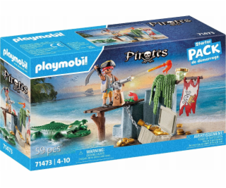 PLAYMOBIL 71473 Pirates Starter Pack Pirát s aligátorem, ...