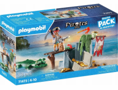 PLAYMOBIL 71473 Pirates Starter Pack Pirát s aligátorem, stavebnice