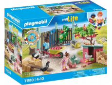 PLAYMOBIL 71510 City Life Malá slepičí farma na zahradě malého domu, stavebnice