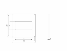 Plastová příruba EUROPLAST KF, 110 x 55 mm