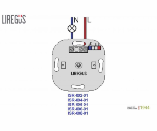 Šviesos reguliatorius LIREGUS RETRO, rudos spalvos