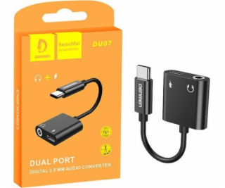 Denmen USB adaptér HF ADAPTÉR TYPU C DENMEN BLACK AUDIO J...