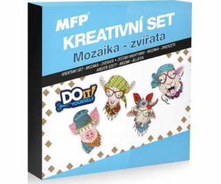 MFP papierová kreatívna sada - mozaikové zvieratká 1042121