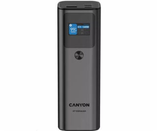 CANYON powerbanka PB-2010, 27000mAh, 2x USB-C 140W PD3.1,...