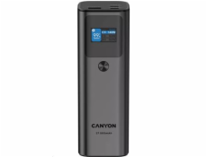 CANYON powerbanka PB-2010, 27000mAh, 2x USB-C 140W PD3.1, 1x USB-A QC 3.0, display, tmavě šedá