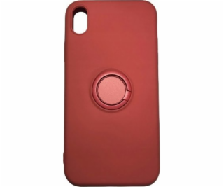 OEM pouzdro Silicon Ring Case pro iPhone X/XS světle červené