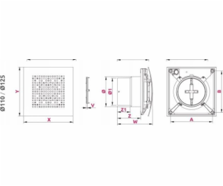 AWENTA FAN BOTHAL FAN WPAB110ZT PULSAR FI100MM 110 M3/H 9...