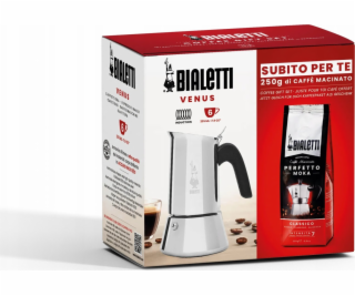 Kávovar Bialetti New Venus 6tz + káva Perfetto Moka Classic