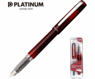 Platinum Platinum Prefounte Crimson Red plnicí pero, F, v...