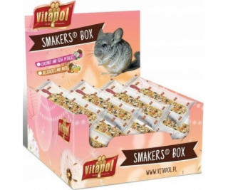 Vitapol SMAKERS SUŠENÉ A SUŠENÉ BOX PRO ČINČILY 12 ks/krab.