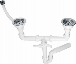 MC Alpine Siphon Siphon Double Pipe Sink 3,5x50mm s připo...