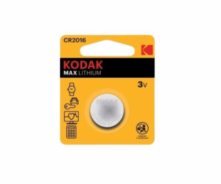 Baterie Kodak CR 2016 MAX Lithium 1ks, blistr