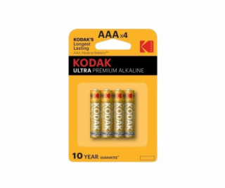 Baterie Kodak AAA ULTRA PREMIUM alkalická 4 ks, blistr