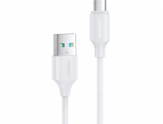 Joyroom USB -A - microUSB 0,25 m biely kábel